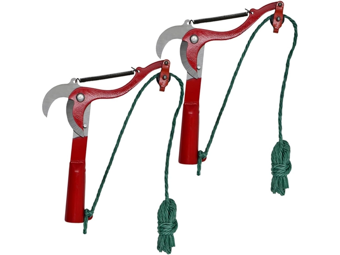 Tesoura de Poda GARNECK 2 Peças em Aço Carbono para Árvores e Plantas