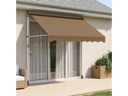 Vidaxl Toldo Retrátil Manual Bege 150 Cm