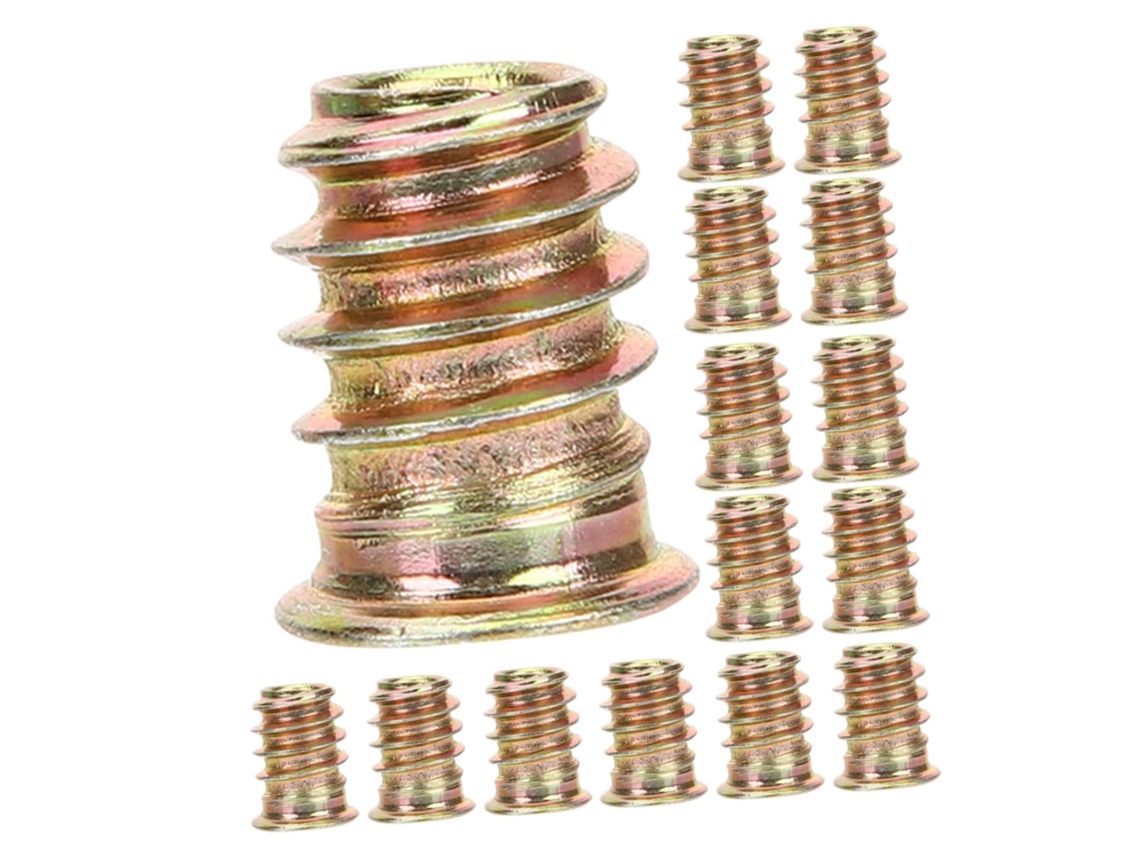 Conjunto De 40-porcas Roscadas Conectoras Para Madeira, Insertos Roscados, Porcas De Encaixe Para Móveis E Impressão