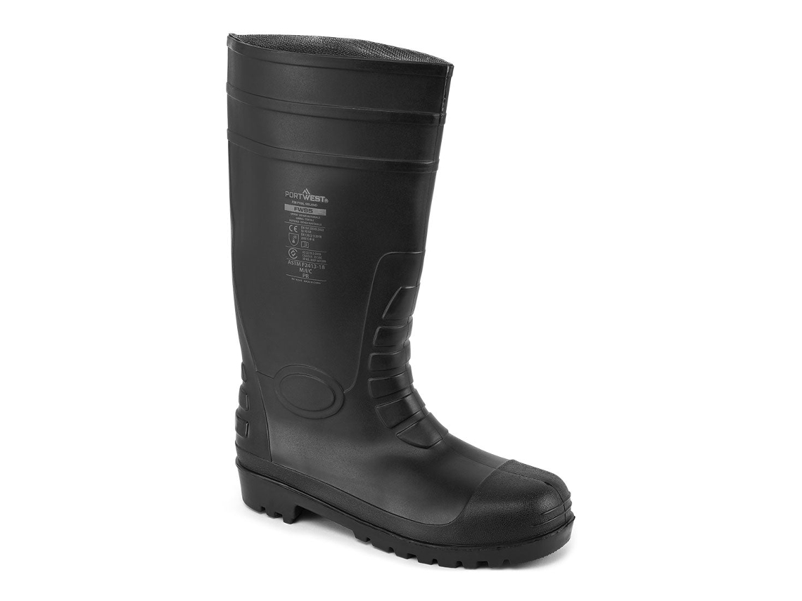 Bota Wellington Total Safety S5 - Máxima Proteção E Conforto Branco / 45