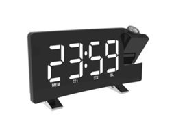 Relógio com Projeção Rádio Fm 180° no Teto Alarme Duplo Crianças NEVEANCE