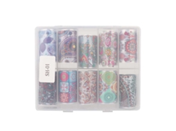 Stickers De Arte De Uñas Com Padrões De Estrelas E Flores, Calcomanhas Transferíveis Para Manicura01