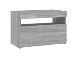 Vidaxl Móvel De Tv Com Luzes Led 60x35x40 Cm Sonoma Cinza
