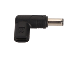 Adaptador De Fêmea Type-c Para 6.0*3.7mm, Suporta Carregamento Rápido Pd De 100w, Design Em Ângulo De 90 Graus