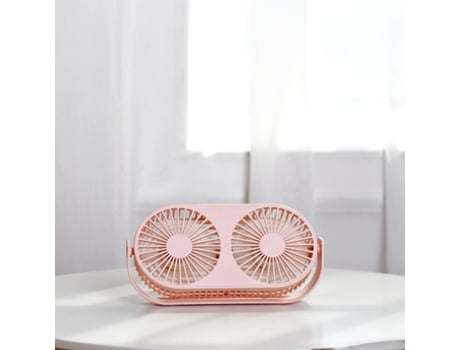 Ventilador RAMPOW de Mesa Recarregável + Luz Noturna 2000Mah