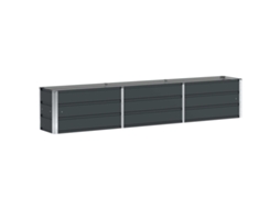 Conjunto 1 Floreira Vidaxl Antracite Aço (240 X 40 X 45 Cm)