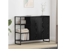 Vidaxl Armário Lateral Carvalho Preto 96,5 X 30 X 75 Cm