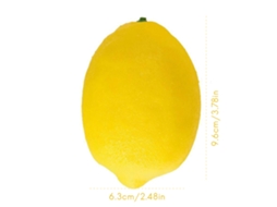 Laxiscreed Pack De 10 Frutos De Limão Artificiais Para Decoração E Fotografia, Amarelos E Grandes