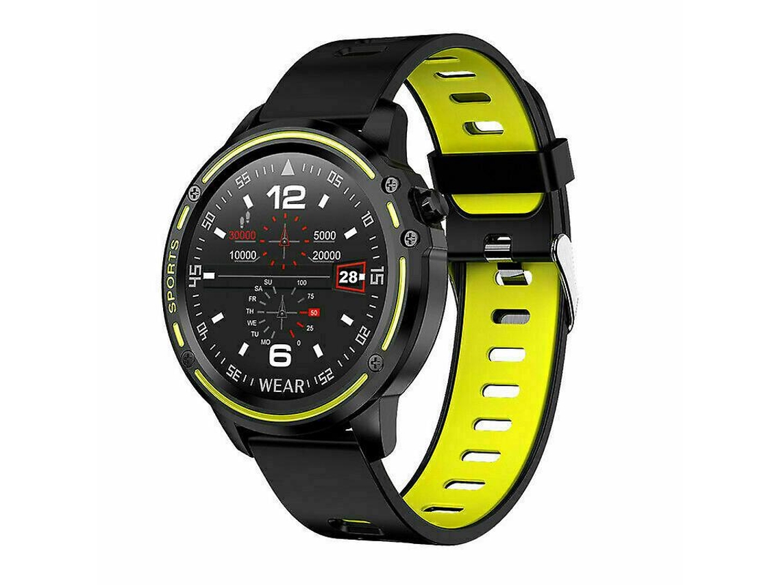 Relógio inteligente L8 com ECG, PPG, pressão arterial, frequência cardíaca, IP68, Bluetooth, Ly Ebike