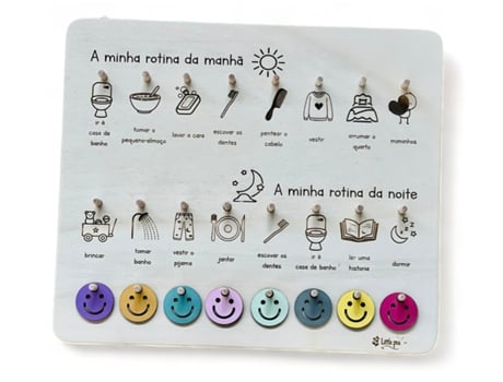 Painel de Rotinas LITTLE PEA Simples Português
