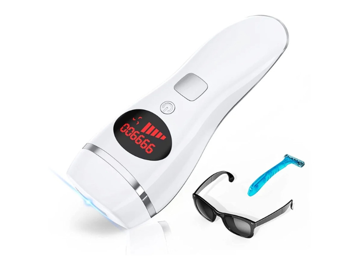 Depilação A Laser Depilação Ipl Para Mulheres E Homens Dispositivo Doméstico Indolor Permanente Atualizado Para 999.900 Flashes Branco Yizhood
