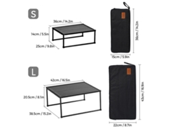 Mesa Plegable Ligera para Camping Y Picnic