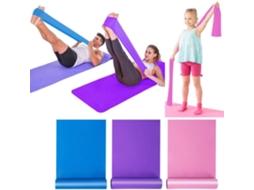 Faixa Elástica de Resistência 3 Níveis para Ioga, Pilates, Treino de Força e Academia AQUAFORGE