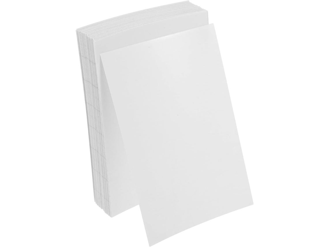 Toyvian 100 Folhas De Plastificação Autoadesivas Pvc Blanches Para Fotos E Documentos Alta Transparência