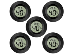 5 Pack Termômetro Higrômetro Interior Exterior Medidor De Temperatura E Umidade