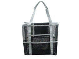 Saco De Armazenamento De Brinquedos De Praia Em Rede, Grande Capacidade Yuysan 40x20x38cm Cinza