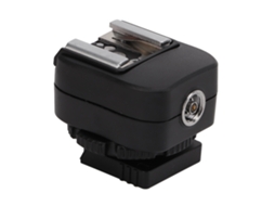 2026 adaptador de Hot Shoe com Porta Pc para Flash, A73 e Flash Nikon