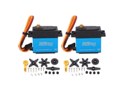 Mali 2pcs Servo Digital Rc 25kg 270 Graus Engrenagem Metal Total À Prova D'água para Carro Rc