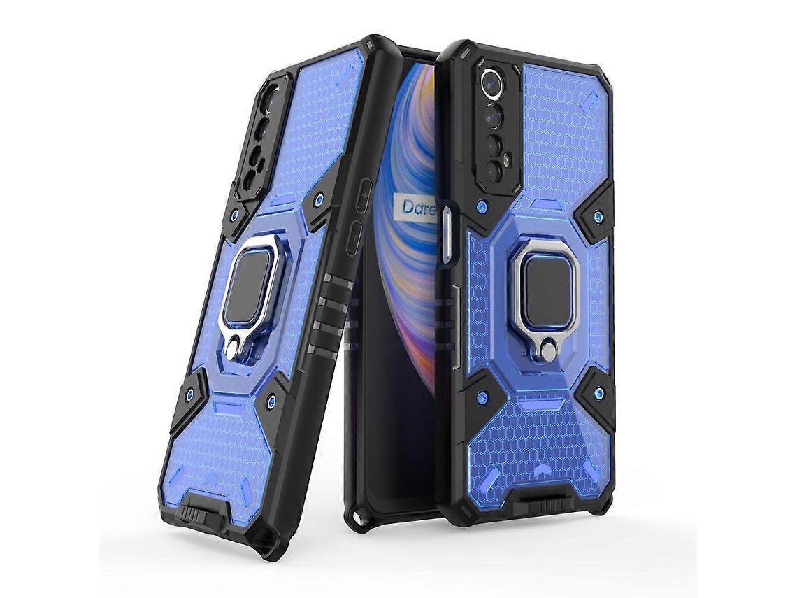 Capa De Celular À Prova De Choque Com Suporte De Anel Para Oppo Realme 7 Space Pctpu