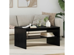 Vidaxl Mesa De Centro Carvalho Preto 80 X 50 X 40 Cm