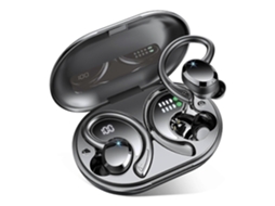 Fones de ouvido Bluetooth sem fio Hengrongshen Q38 com display digital LED