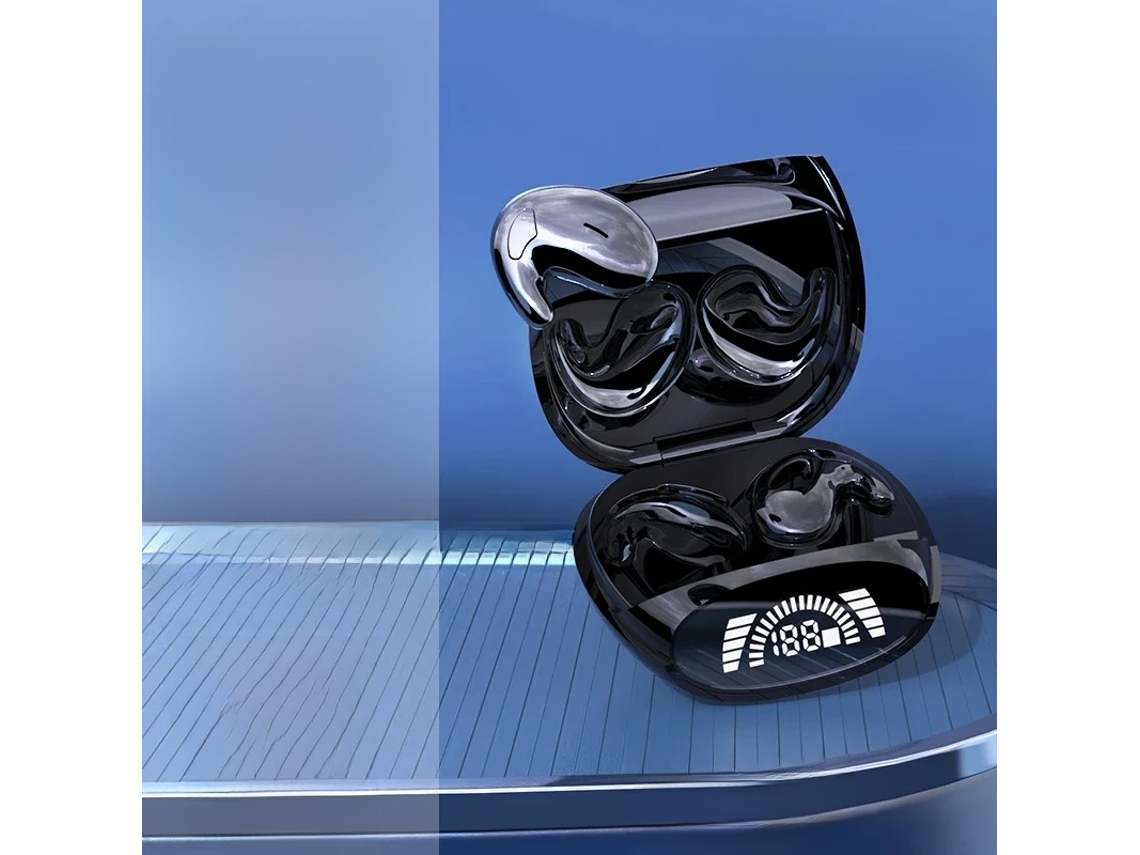 Fones De Ouvido Sem Fio (pretos), Cancelamento De Ruído Invisível, Mini Estéreo À Prova D'água, Com Microfone.