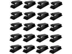 Conjunto de 20 Peças de Presilhas Autoadesivas para Cabos, Ideais para Organização e Gerenciamento de Espaços. SFUSHOS