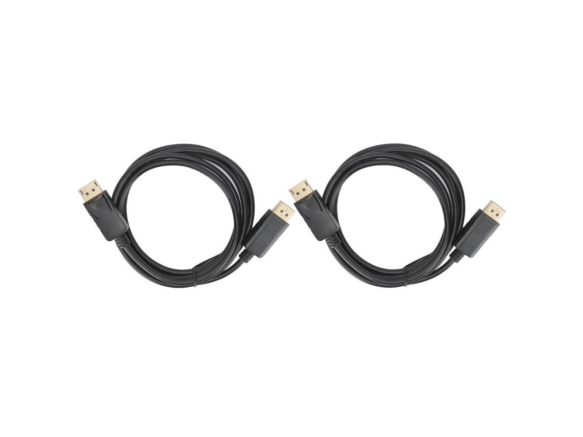 Aetheria 2pcs Cabo Displayport Dp para Dp 1.8m Conector Macho a Macho Revestido de Níquel