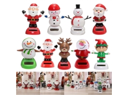 Enfeites De Natal Danantes Movidos A Energia Solar Boneco De Neve, Papai Noel, Alce E Brinquedo Animado De Balano. Hengjian