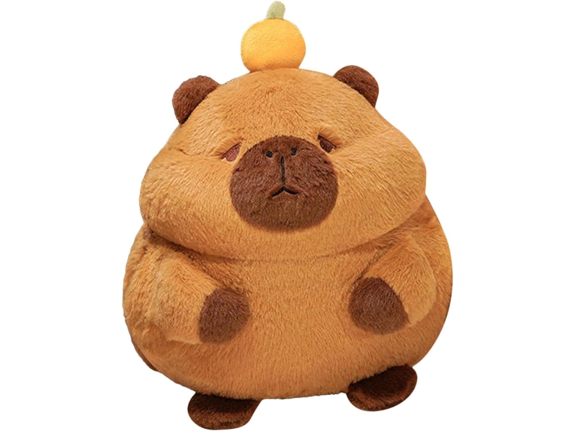 Brinquedo de Pelúcia Capivara, Pato Fofo e Macio, Bolsa.