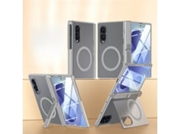 Capa Para Samsung Galaxy Z Fold 8 Mag Safe Case Com, Proteção De Dobradiça À Prova De Choque, Translúcida Cinza Hexinyigjly