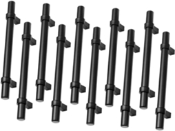 Conjunto De 10 Puxadores Ocos Aço Inoxidável Para Gavetas E Móveis Cozinha Guarda Roupas