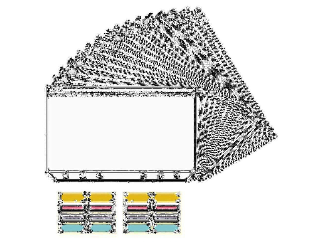 16 Envelopes Plásticos Para Fichário De Orçamento