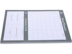 Carnet De Menus Hebdomadaire Destacável Em Papel Noir, Planificador De Repas Solide Et Déchirable Para