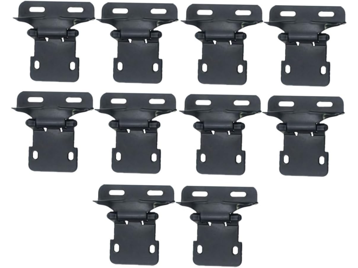 10 De Ferro Com Mola Para Porta Armário, Pretas, Estilo Moderno,