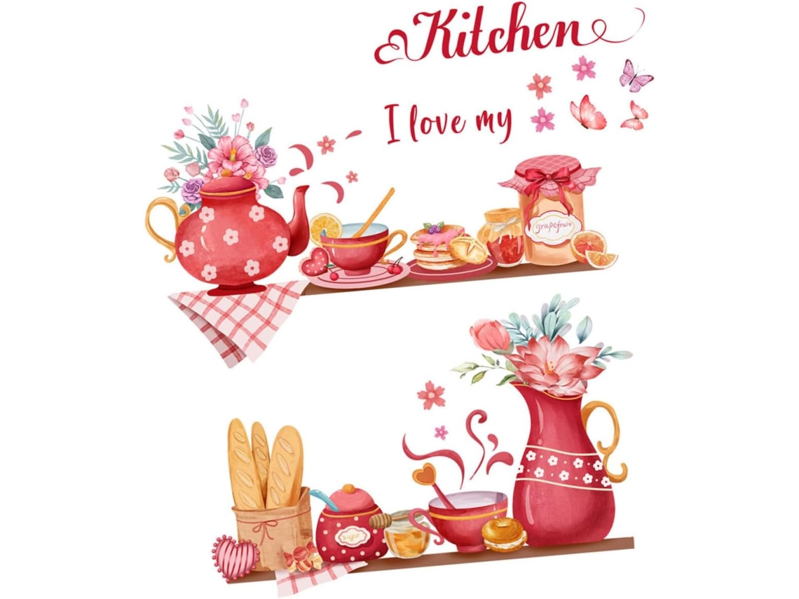 Decorativo De Parede Para Cozinha, 30x60 Cm, Vinil Resistente Ao Desgaste, Decoração De Parede Interna Para Gokoco