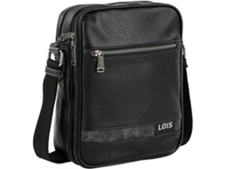 Bolsa LOIS de Ombro Ajustável Masculino (Preto - 27x21x8 cm)