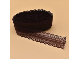 Renda rígida de nylon/fibra, 10 jardas x 25 mm, ideal para casamentos, Halloween, Natal e projetos DIY de alta qualidade.