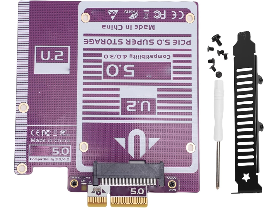 Adaptador Pcie 5.0 X4 Para U.2, Placa De Expansão 128 Gbps,