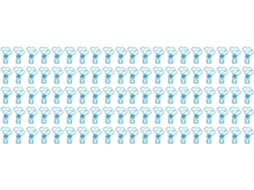 100 Clipes de Papel em Formato de Coração com Design Animado, Feitos de Metal com Longas Pontas Ideais para Mesa Azul