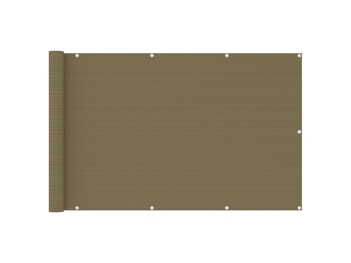 Balcony Screen, Balcony Screens Vidaxl Cinzento-acastanhado Tecido (120 X 400 Cm)