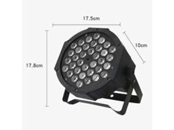2026 luces Escénicas Aoresac 36 Led 7 Modos 36w Control Remoto Activadas por Sonido para Bodas Fiestas Navidad