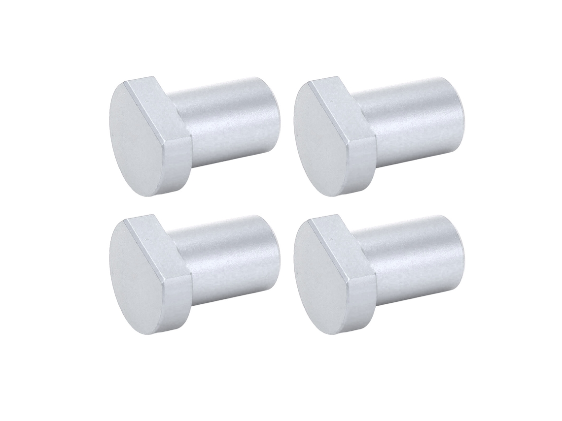 4 Peças De Cães De Bancada Com 19mm De Diâmetro, Pinos De Bancada De Trabalho De Alumínio Resistente, Paradas De Mesa Para Carpintaria, Prata