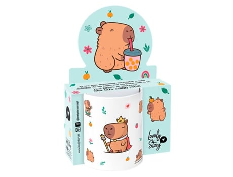 Caneca Capivara Majesty 330ml Lovely Story