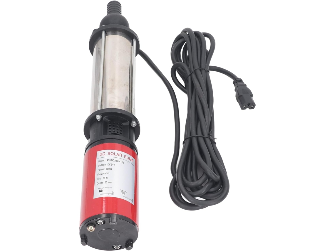 Bomba De Poço Profundo De Cobre E Aço, Cc, Motor De Cobre De Baixa Resistência