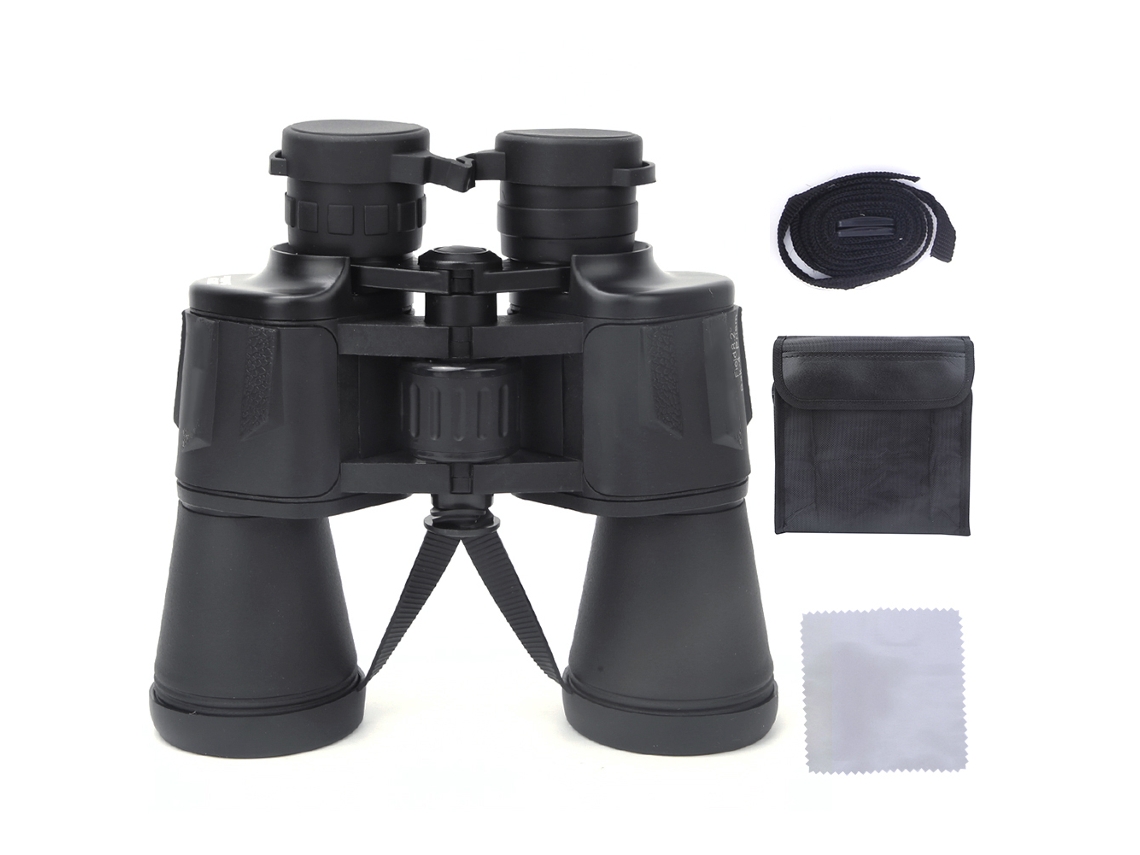 Binóculos Plásticos 20x50 Hd Grande Ocular Preto