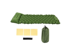 Colchoneta Inflável Para Acampamento, Com Arco Integrado, Para Pés, Leve E Portátil, Com Bomba Para Exteriores, Cor Verde Oliva
