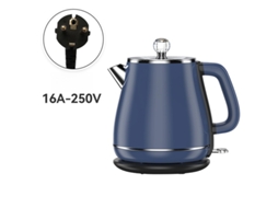 Chaleira Elétrica Retrô 1,8laço Inoxidável 1500w, Proteção Fervura A Seco, Bpa Free Azul Hexinyigjly