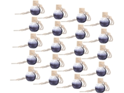 Conjunto de 20 Frascos de Vidro para Perfume de Carro, Enfeites Para Pendurar, Cordão De Algodão, 8ml