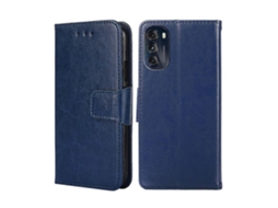 Capa De Couro Com Textura De Cristal Para Motorola Moto G 5g 2022